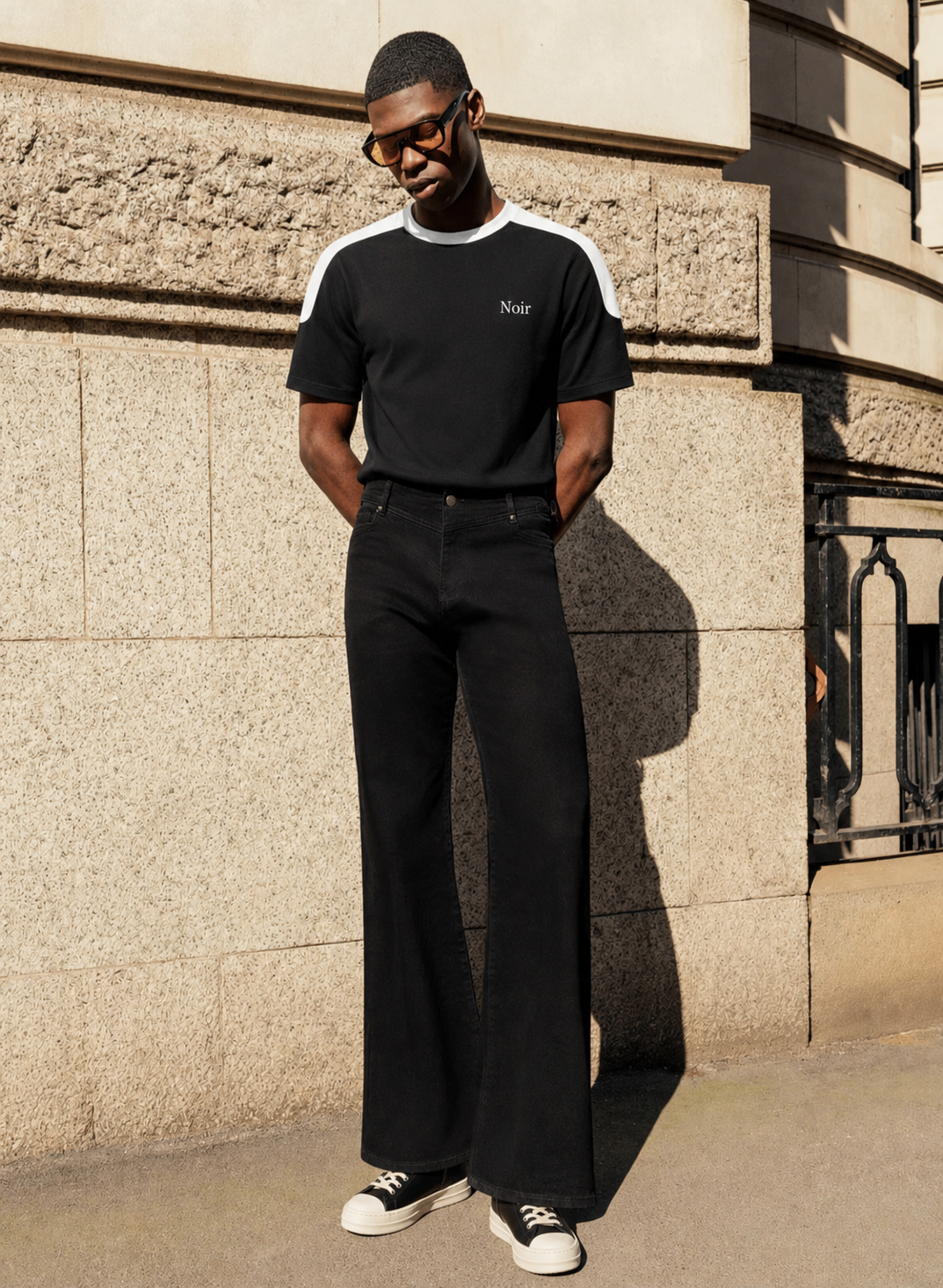 Unisex Color Block Oversized T-Shirt