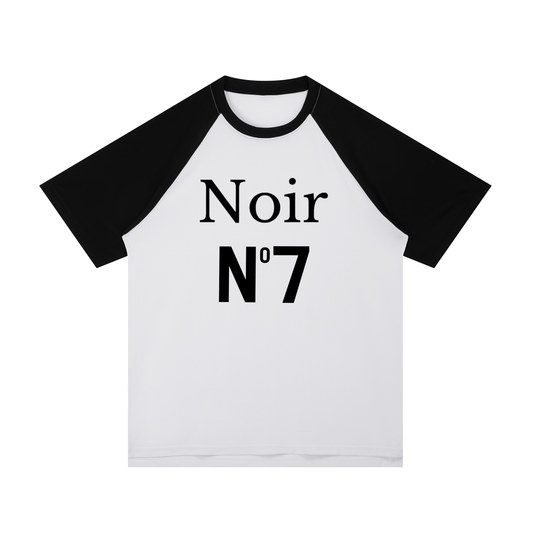 Contrast Raglan Sleeve Mesh T-Shirt