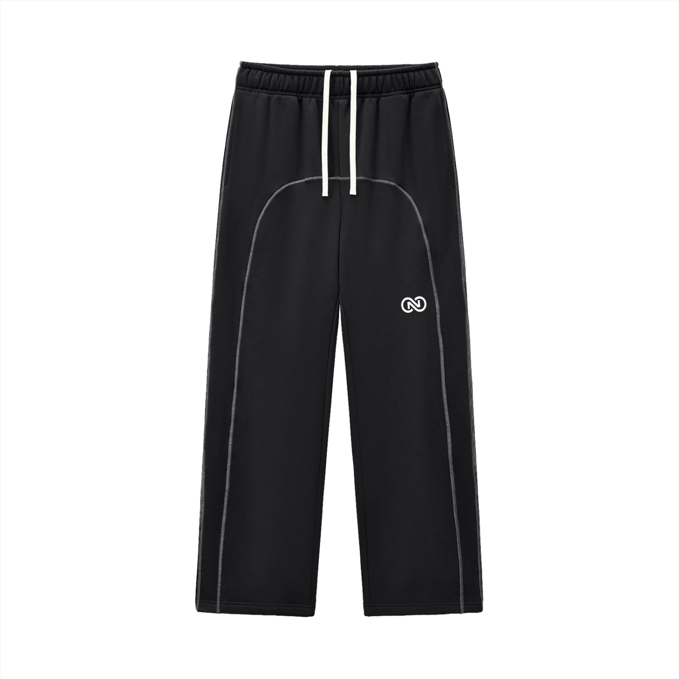 Contrast-Stitched Fleece Sweatpants